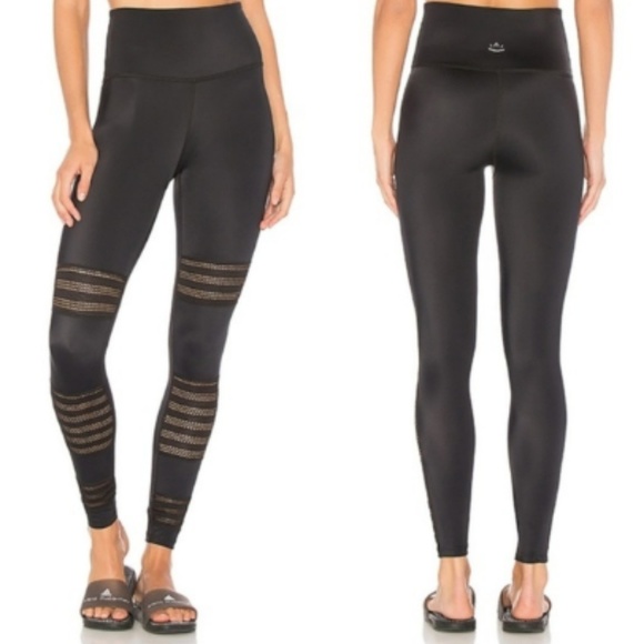 Beyond Yoga Pants - Beyond Yoga • Mesh to Impress Midi Legging Black